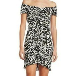 Milly Ella Ruched Leopard Print Mini Dress 10